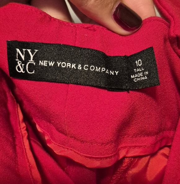 New York & Company Tall Red Suit (Blazer & Pant) - Picture 5 of 7